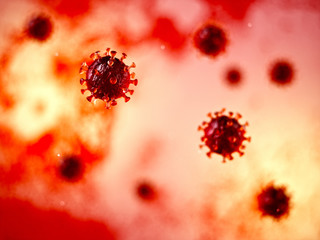 Coronavirus. Corona virus bacteria flu