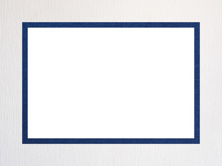 Blue and white textured decorative rectangular frame with free white space.