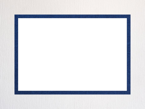 Blue and white textured decorative rectangular frame with free white space.