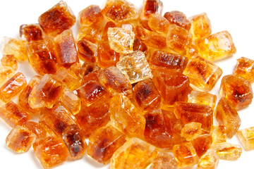 Isolated Brown Sugar Crystals