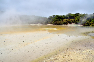 New Zealand Rotorua Wai-O-Tapu Thermal wonderland