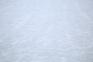 texture of traces of ice skates on the ice