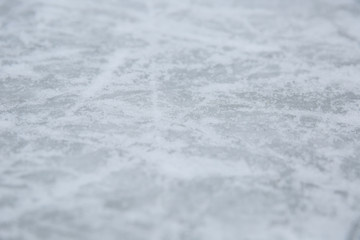 texture of traces of ice skates on the ice