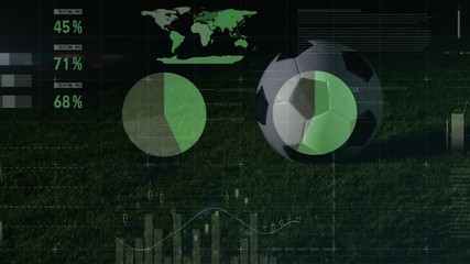 Data processing with low section soccer player playing - Powered by Adobe