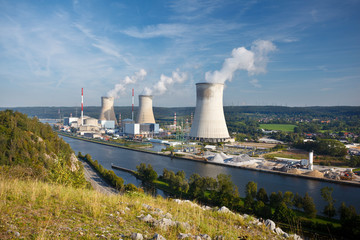 Nuclear Power Station At River, Belgium - 320347852