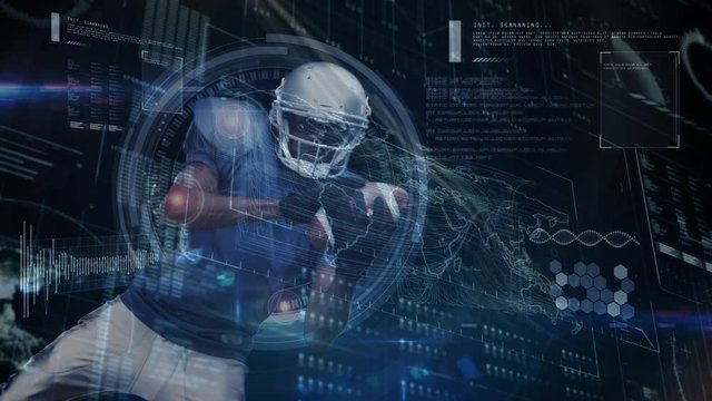Data processing with football player
