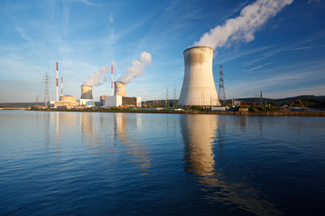 Nuclear Power Station At River, Belgium