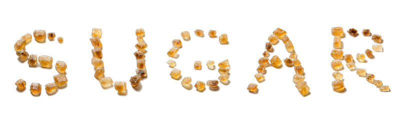 Brown Sugar Crystals As Word