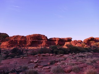 Paysages du centre rouge de l'Australie