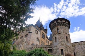 Fototapeta na wymiar Wernigerode Castle in the Harz mountains, Germany
