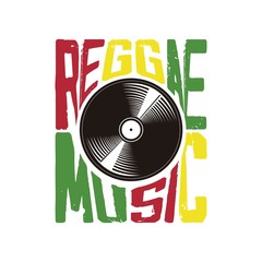 reggae music vinyl vintage jamaica music - obrazy, fototapety, plakaty