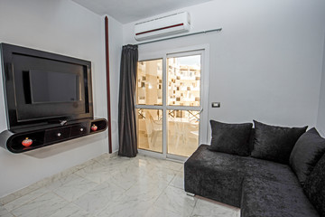 Interior design of luxury apartment living room