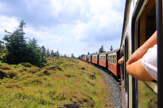Steam engine train in Harz Region