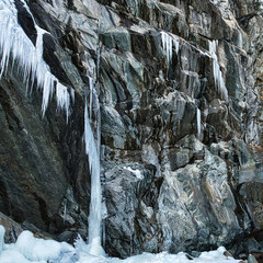 Fototapeta na wymiar Background with rocks and ice