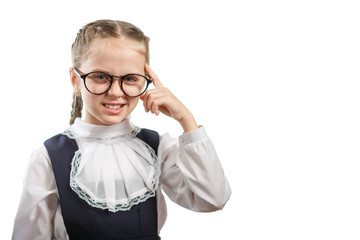 Child Girl Twisting Finger At A Temple Judging You Crazy. Mood Feelings Personality And Facial...