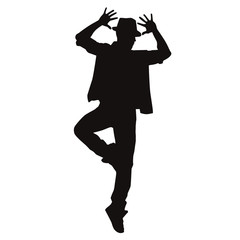 Silhouette Of Male Dancer