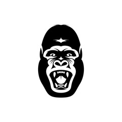 vector gorilla face