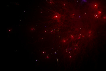 Red fireworks