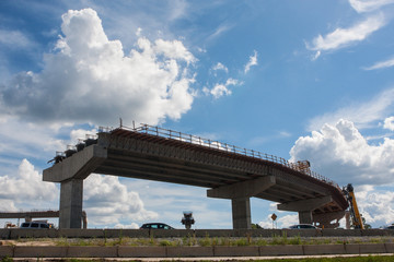An Overpass Ramp Is Partially Constructed In Atlanta Metro Area