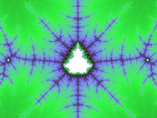 Green mandelbrot fractal, digital artwork for creative graphic design