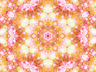 Purple and pink fractal flowers, digital artwork for creative gr