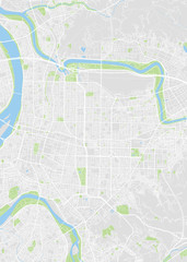 City map Taipei, color detailed plan, vector illustration