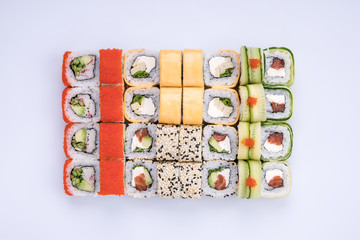  set of rolls on a light background for the menu20