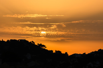 Silhouette colline Marseille