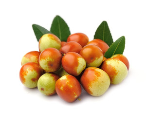 Fototapeta na wymiar Jujube fruits . Unabi. Dates fruit