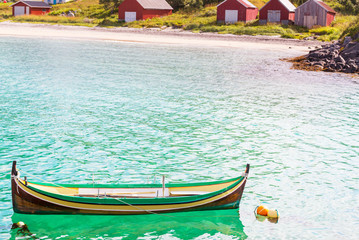 Fototapeta na wymiar Boat in Norway