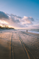Beautiful deserted beach of the Baltic Sea