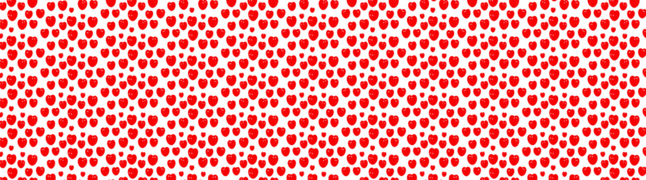 petits coeurs rouges de la saint-valentin