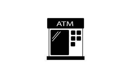 ATM machine with no money and sad customers around