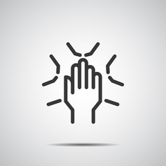 Hand Icon vector , People teamwork together