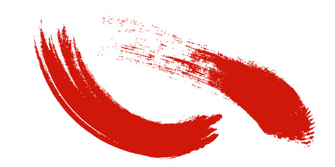 アナログタッチ素材：筆の質感　墨　インク　筆模様　波模様