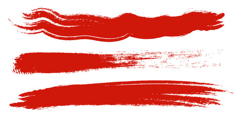 アナログタッチ素材：筆の質感　墨　インク　筆模様　波模様