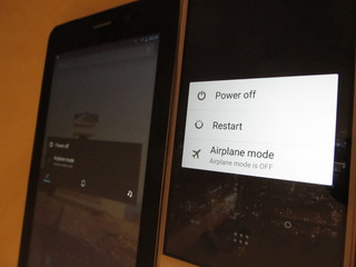 The inscriptions power off on screens. Day of unplugging.