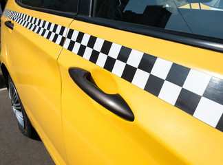 Taxi without brand on the street in Moscow, Russia