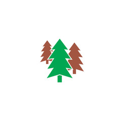 Christmas tree icon on background for graphic and web design. Creative illustration concept symbol for web or mobile app