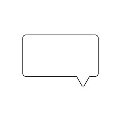 Message outline icon. Symbol, logo illustration for mobile concept and web design.