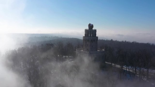 Drone footage from Budapest, Hungary.
Flying over the cloudy and foggy hills at the Normafa with a DJI Mavic two pro UHD
Location: Erzs&eacute;beth viewpoint