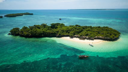 Beautiful exotic beach on Zanzibar Tanzania