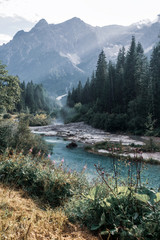 Fototapeta na wymiar Panoramic view of Dolomites, Italy.