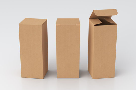 Tall cardboard box with lid deals