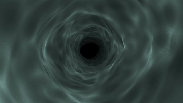 Abstract liquid wormhole vortex motion background animation.
