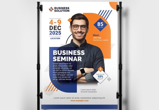 Business Event Poster Banner Layout