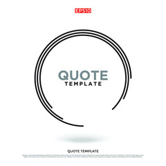 Quote modern design element. Creative quote and comment text frame template