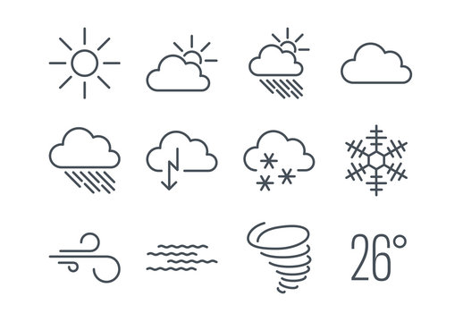 Weather Icon Set Collection