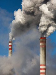 chimneys , coal fired power station