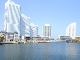 Obraz premium 神奈川県横浜市みなとみらいの風景